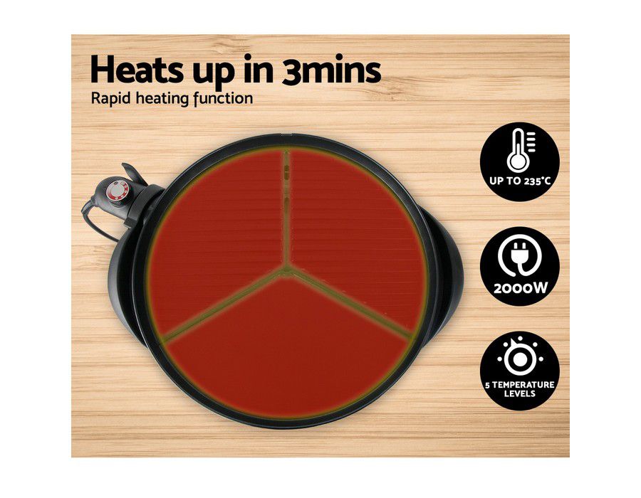 Buy BBQ Grill Barbeque Cooker Electric Portable + Stand + Tray + Lid