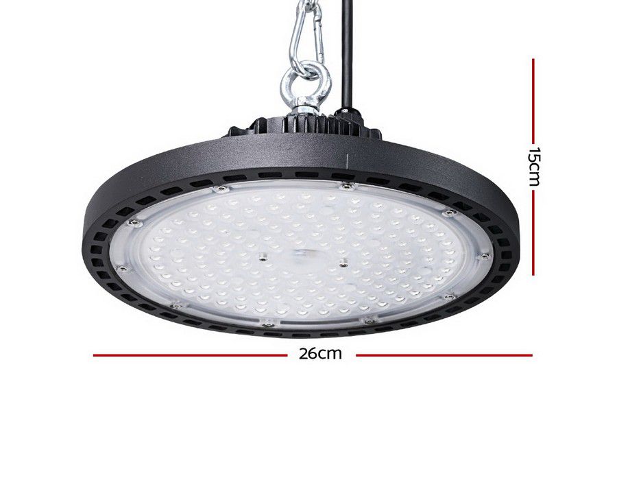 LED Light Lighting (100W) Industrial High Bay Bright LED Black - Image 5
