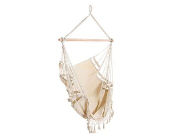 Swing Chair Outdoor Balcony Seating Hammock Cream