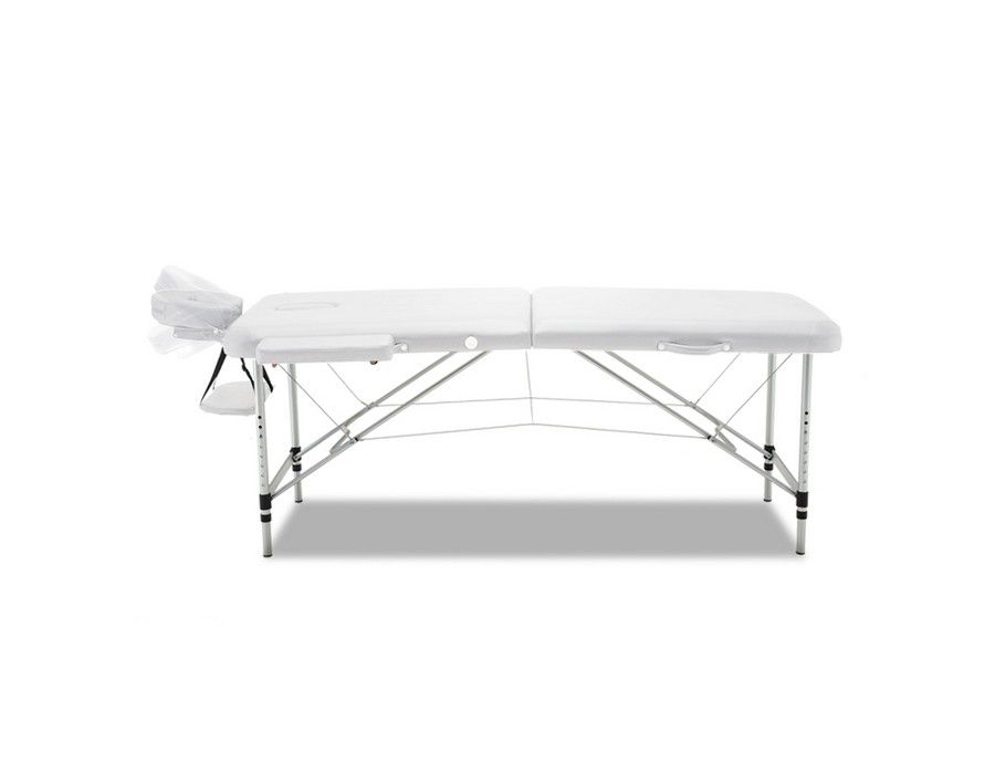 Massage Table Therapy Board Portable Adjustable White + Bag - Image 3