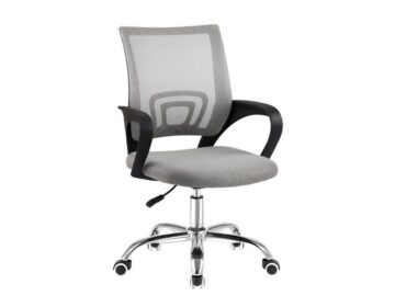 Office Chair Computer Seating Mid-back Mesh Grey
