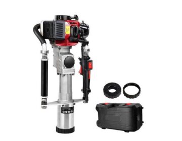 Post Driver Stake Rammer Petrol Engine + Sleeves + Case + Kit