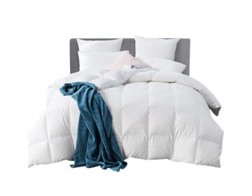 Quilt Doona Duvet Bedding (King Size) Goose Feather Down White