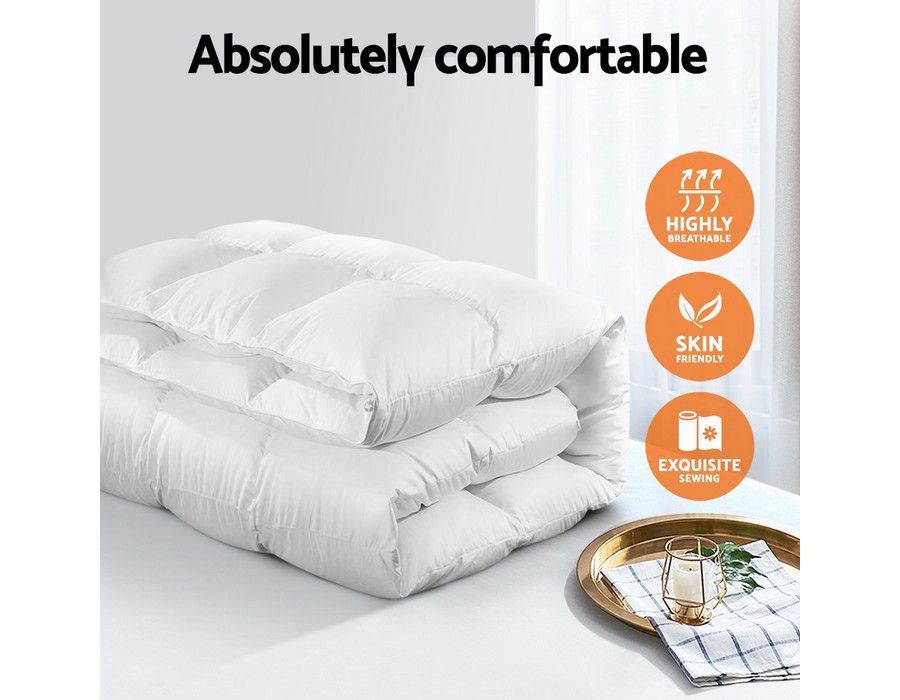 Quilt Doona Duvet Bedding (Super King Size) Goose Feather Down - Image 5