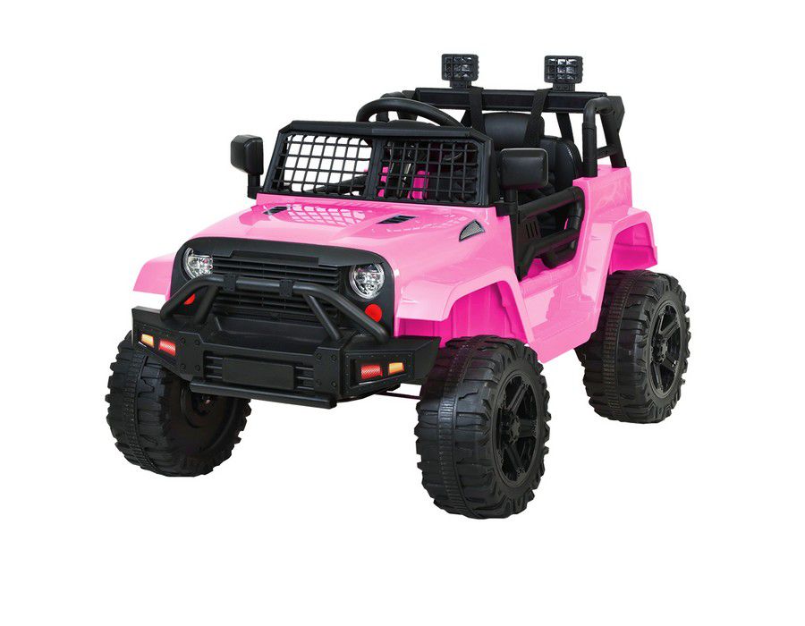 Kids Ride-on Car Toy Jeep Electric 4WD Pink
