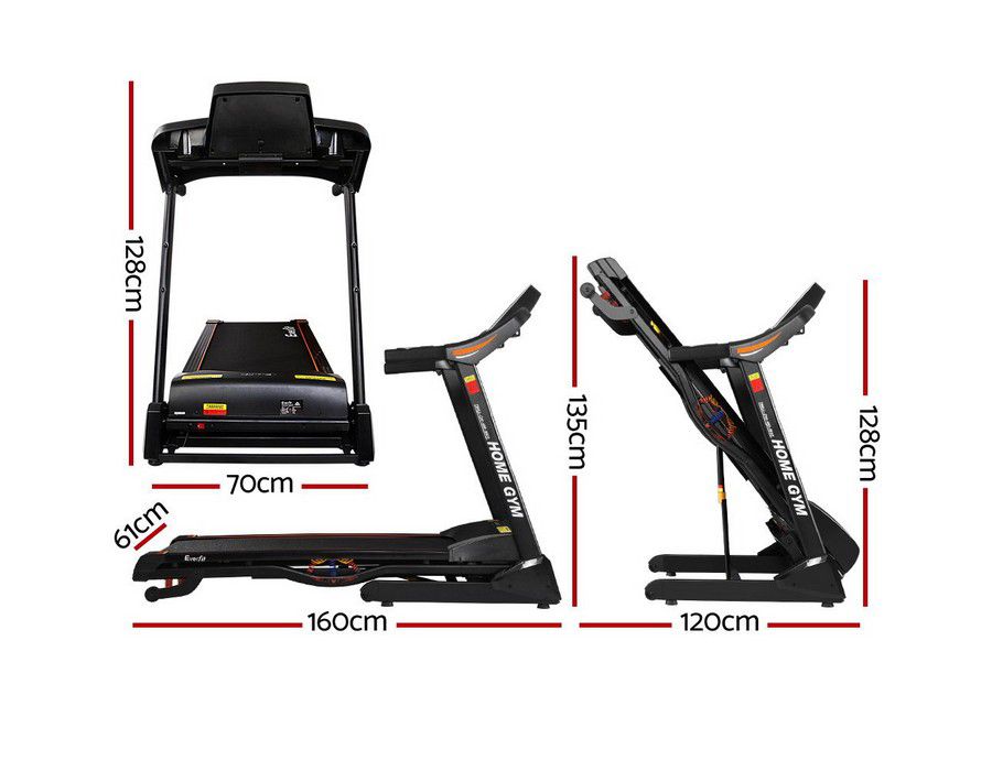 Treadmill Exercise Equipment (18-speed) Black - Image 5