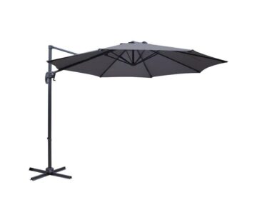 Outdoor Umbrella Shade UV Protection (3m) Cantilevered Charcoal