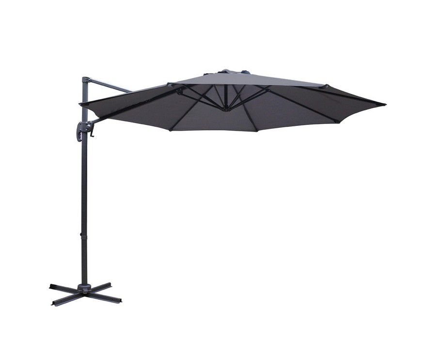 Outdoor Umbrella Shade UV Protection (3m) Cantilevered Charcoal