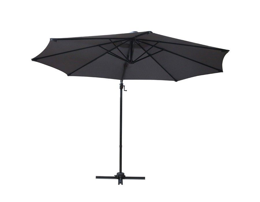Outdoor Umbrella Shade UV Protection (3m) Cantilevered Charcoal - Image 3