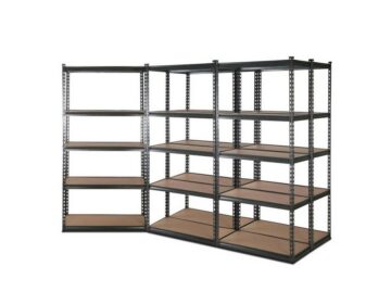 Storage Rack Shelf Stand (Set of 5) 5-tier 180x90x40cm Steel Frame