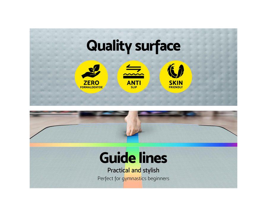 Inflatable Air Track Mat Exercise Pad 4m|10cm Thick + Pump - Image 4