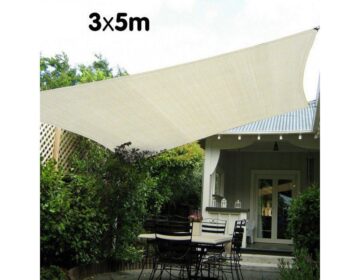 Shade Sail UV Protect Outdoor Shadecloth Waterproof 5x3m