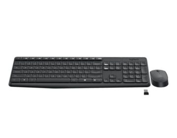 LOGITECH Keyboard Control Keys Wireless + Mouse Combo MK235 Black