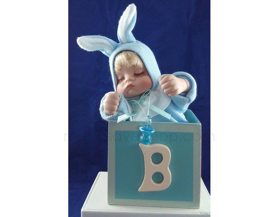 Music Box Baby Boy Moving Toy Blue