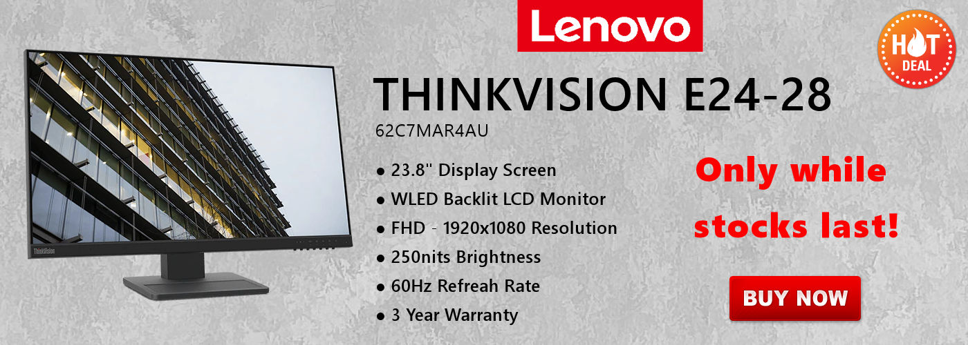 Lenovo Monitor ThinkVision E24-28 23.8in FHD WLED