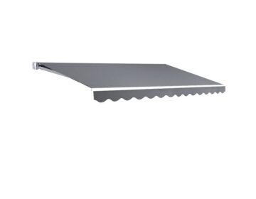Awning Shade Cover (4x2.5m) Folding Retractable Grey