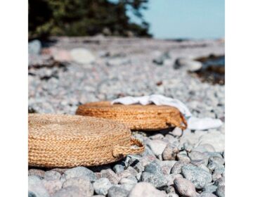 Cushion Pillow Pad (60x60x20cm) Jute Handmade Natural