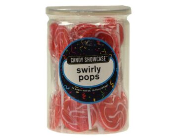 Lolliland Lolly Bulk Pack 6 x (24x12g) Candy Showcase Swirly Pops Red