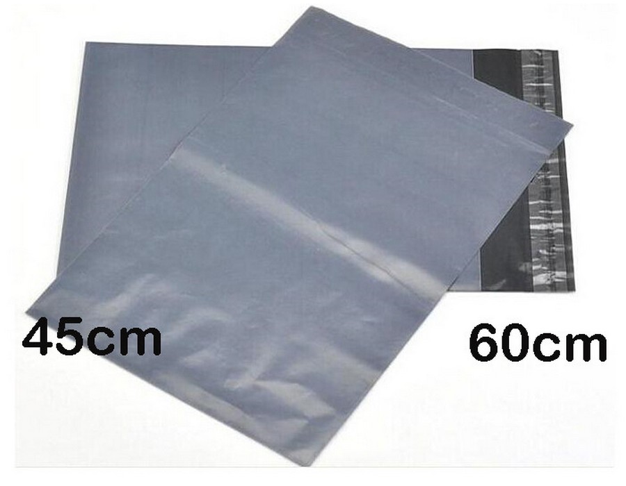 Plastic Bags Post Mailer Courier Satchel (100pk | 600x450mm) Grey - Image 2